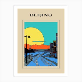 Minimal Design Style Of Beijing, China 4 Poster Art Print