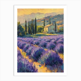 Lavender Field 2 Art Print