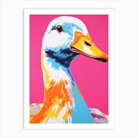 Andy Warhol Style Bird Goose 2 Art Print