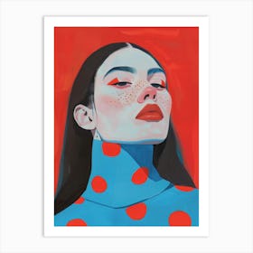 Polka Dot Girl 14 Art Print