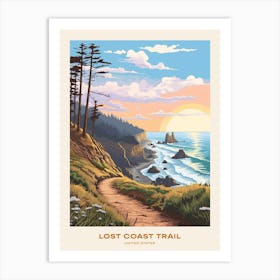 Lost Coast Trail Usa 1 Hike Poster Art Print