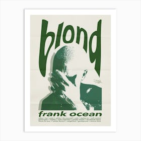 Blond Frank Ocean Art Print