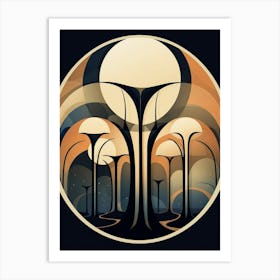 Art Deco Abstract Minimalist 7 Art Print