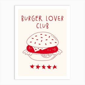Burger Lover 18x24 Art Print