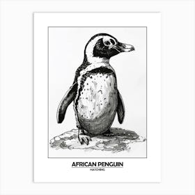 Penguin Hatching Poster Art Print