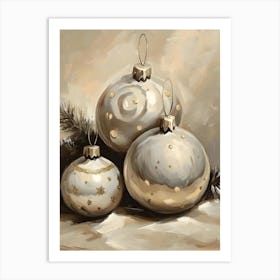 Christmas Ornaments 7 Art Print