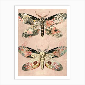 Butterfly Elegance William Morris Style 1 Art Print