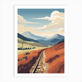 The West Highland Line Scotland 2 Hiking Trail Landscape Art Print