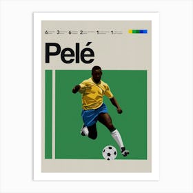 Pele Brazilian Art Print