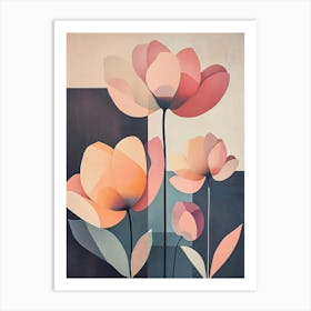 Pink Flowers Art Print