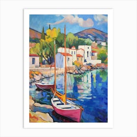 Bodrum Turkey 1 Fauvist Painting Art Print