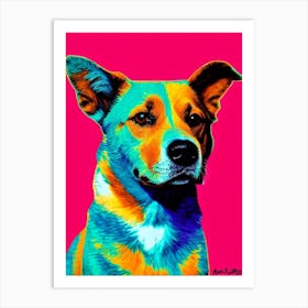 Australian Cattle Dog Andy Warhol Style Dog Art Print