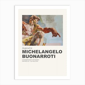 Museum Poster Inspired By Michelangelo Buonarroti 2 Art Print
