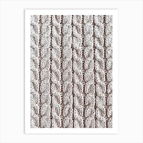 Cable Knit Blanket Art Print
