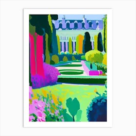 Gardens Of The Palace Of Versailles, 1, France Abstract Still Life Art Print