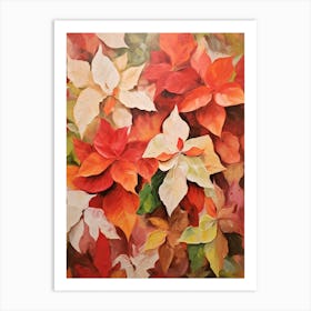 Fall Flower Painting Poinsettia 2 Art Print
