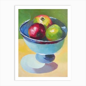Pomegranate Bowl Of fruit Art Print