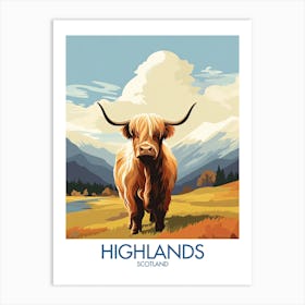 Highlands Travel Print Scotland Gift Art Print
