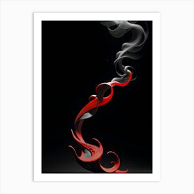 Smoke And Fire Art Print