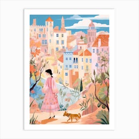 Alicante Spain 3 Illustration Art Print