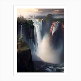 Victoria Falls Of The North, Canada Realistic Photograph (2) Art Print