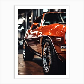 Close Of American Muscle Car 002 Art Print