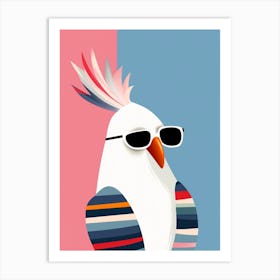 Little Cockatoo 2 Wearing Sunglasses Art Print