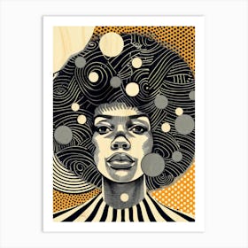 Afro Girl 34 Art Print