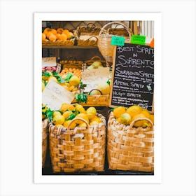 Fruits in Sorrento Art Print