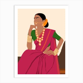 Desi Girl Art Print