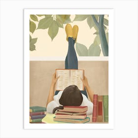 Bookworm Art Print