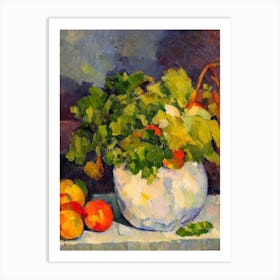 Parsley Root Cezanne Style vegetable Art Print