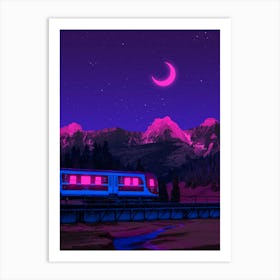 Midnight Train Art Print