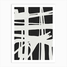 Expressionist lines A 1 Art Print