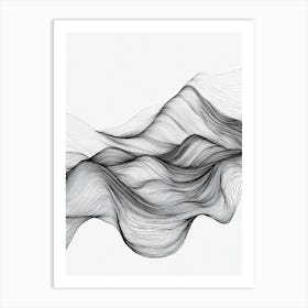 Abstract Wave Painting Art Print