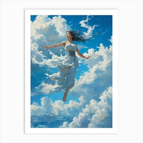 Angel In The Sky Art Print