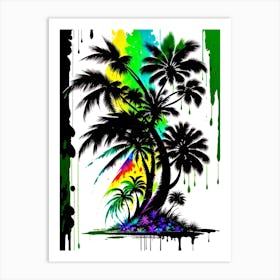 Tropical Palm Trees Art Print