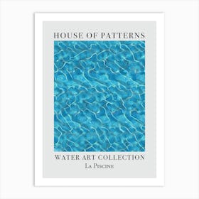 House Of Patterns La Piscine Water 26 Art Print