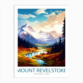 Mount Revelstoke National Park Print Canadian Wilderness Poster Revelstoke Art Forest Landscape Decor British Columbia Wall Art Nature 1 Art Print