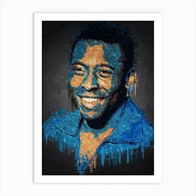 Pele brazil Art Print