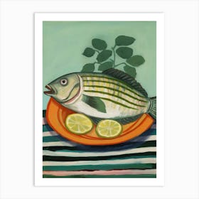 Tilapia 2 Italian Still Life Painting Art Print