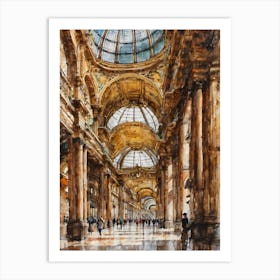 Galleria Vittorio Emanuele Ii Italy A Art Print