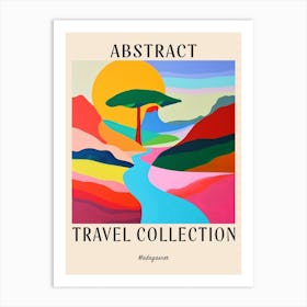 Abstract Travel Collection Poster Madagascar 3 Art Print