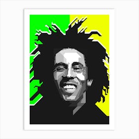 Bob Marley Reggae Music Illustration Art Print