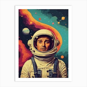 Retro Vintage Space Art Print