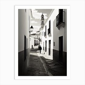 Ronda, Spain, Black And White Analogue Photography 4 Art Print