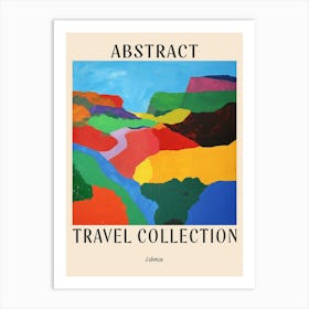 Abstract Travel Collection Poster Liberia Art Print