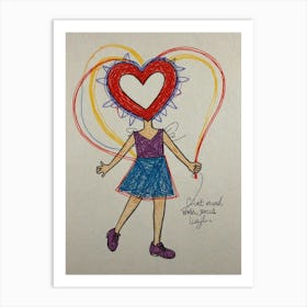 Heart And Light Art Print