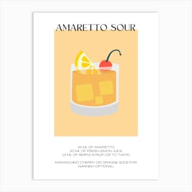 Amaretto Sour Art Print