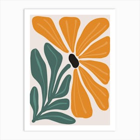 Orange Flower 3 Art Print